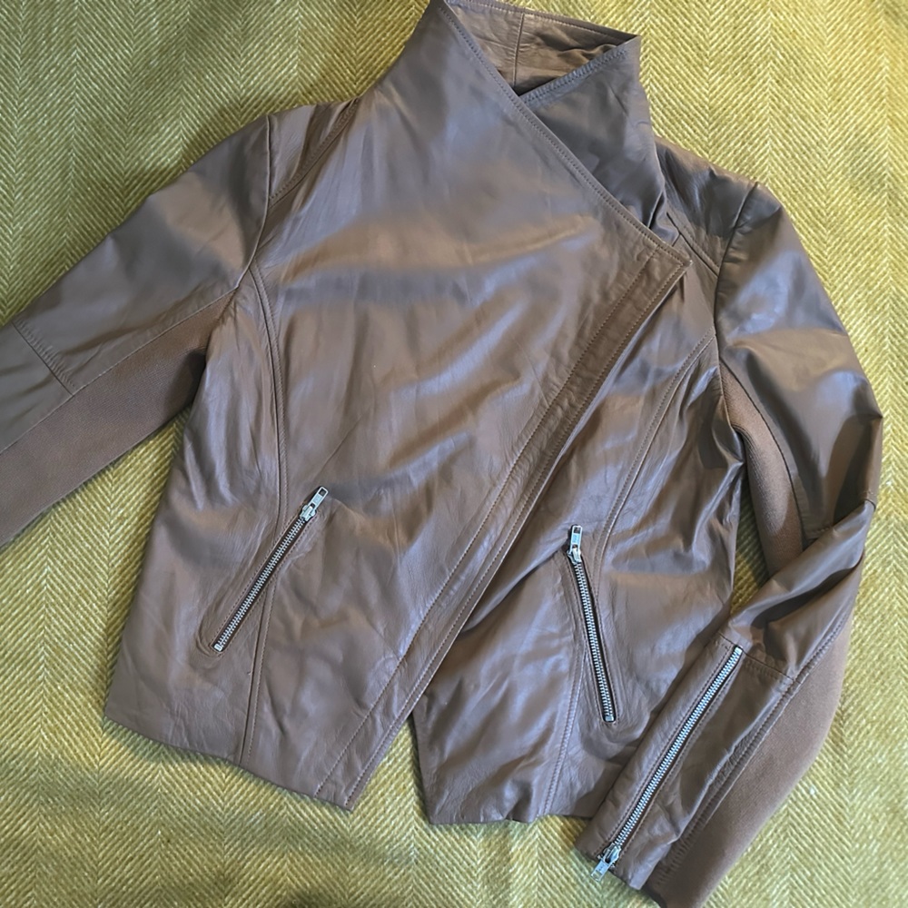 100% leather Trouve jacket. Size large.